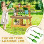 Outdoor Mud Kitchen for Kids Wooden Play Kitchen Toy for Boys Girls Aged 3-8
