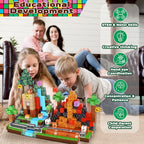Dinosaur Magnetic Building Blocks Set