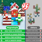 Ensemble de blocs de construction magnétiques de Noël