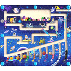 Wooden Magnetic Bead Maze Board for Toddlers