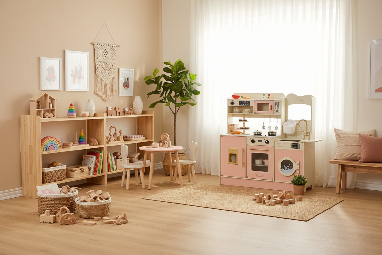 粉色厨房丰富场景版