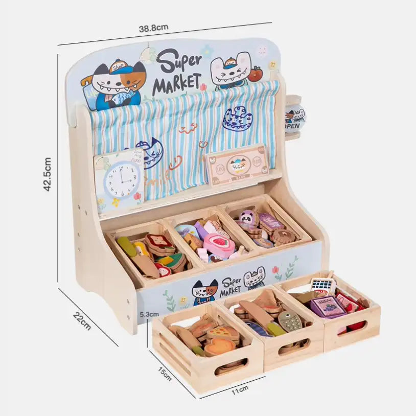 Supermarché en bois | SproutHands™