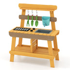 Outdoor Mud Kitchen for Kids Wooden Play Kitchen Toy for Boys Girls Aged 3-8