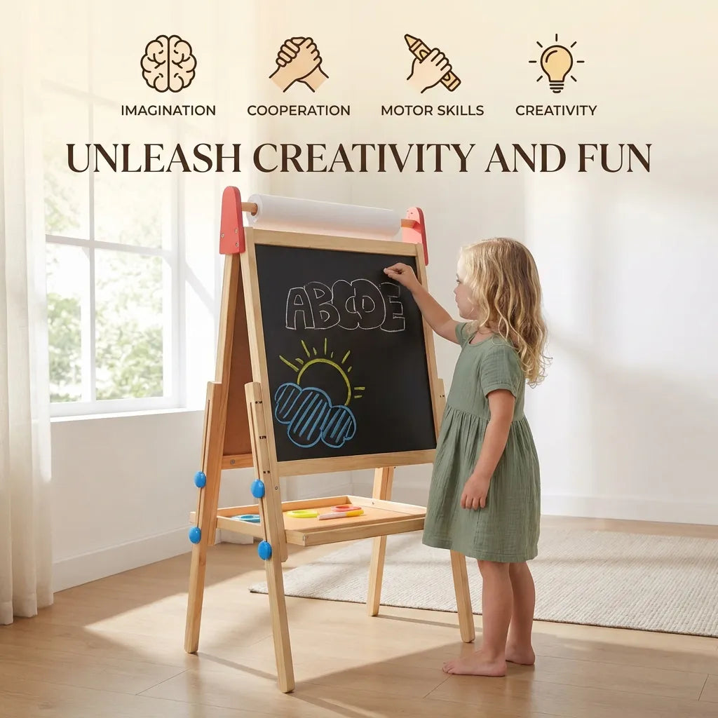 Wooden Easel for Kids