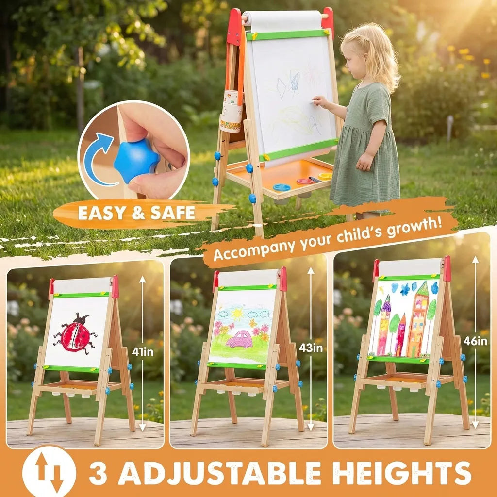 Wooden Easel for Kids