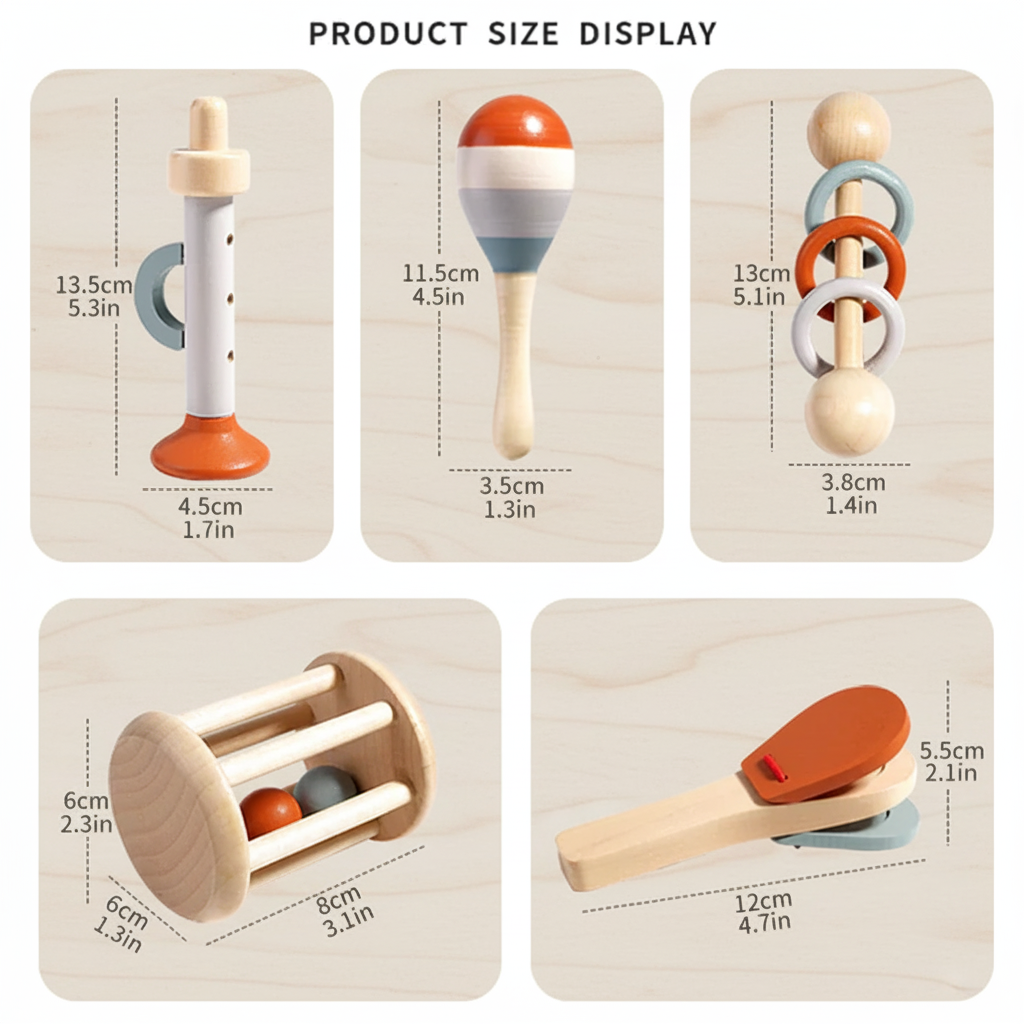 Wooden Toy Musical Instruments