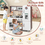 Kids Kitchen Playset with Realistic Sounds and Lights