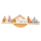 Rainbow Wooden Stacking Toys - Lunamoa