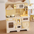 Cream Wooden Simulation Play Kitchen SproutHands™