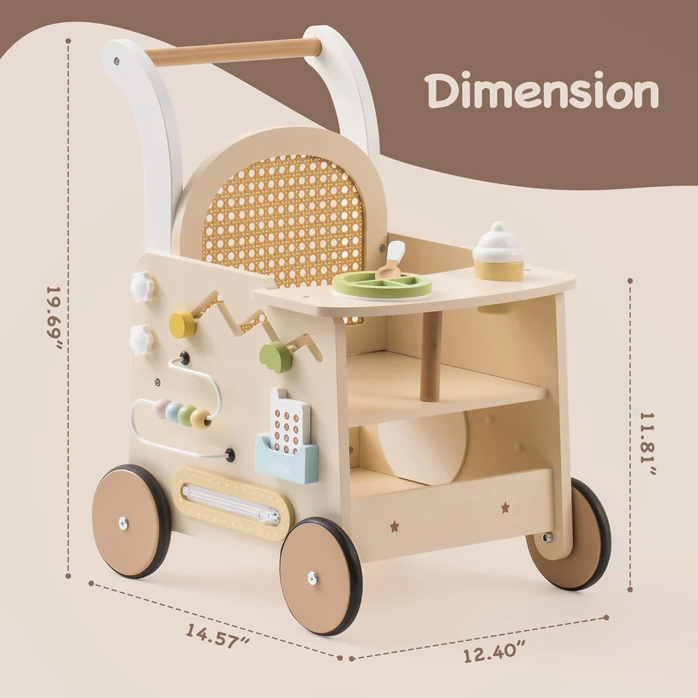 SproutHands™ Rattan Baby Walker
