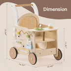 SproutHands™ Rattan Baby Walker