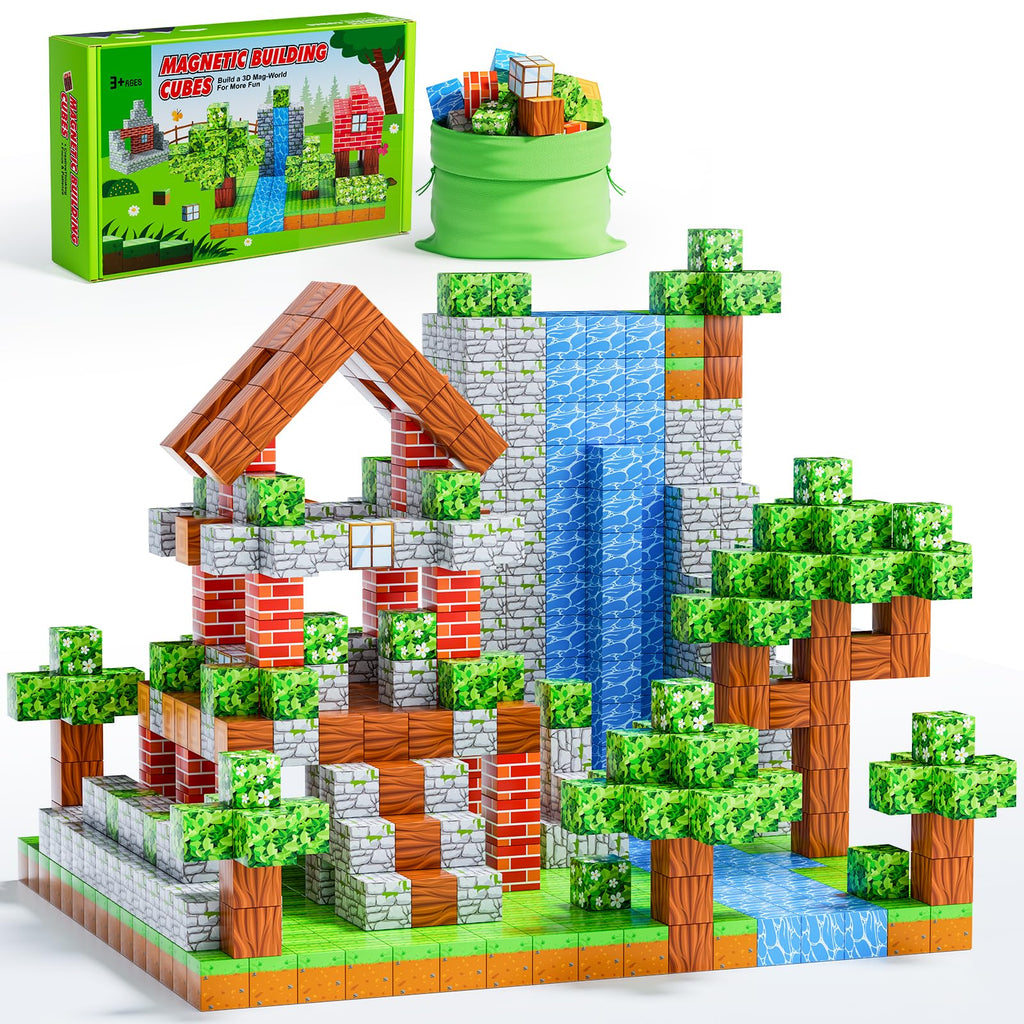Ensemble de construction magnétique Forêt pour enfants 3 ans et plus