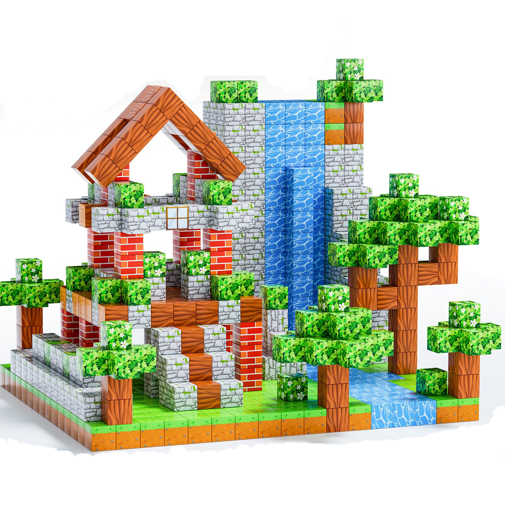 Ensemble de construction magnétique Forêt pour enfants 3 ans et plus