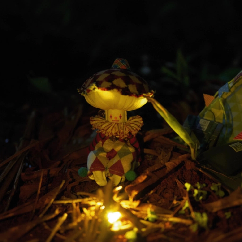 Harlekin-Pilz – DIY Stoffpuppen-Nähset