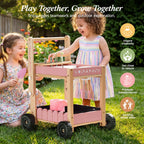 Kids Gardening Set with Wooden Trolley