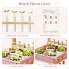 Kids Gardening Set with Wooden Trolley