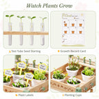 Kids Gardening Set with Wooden Trolley