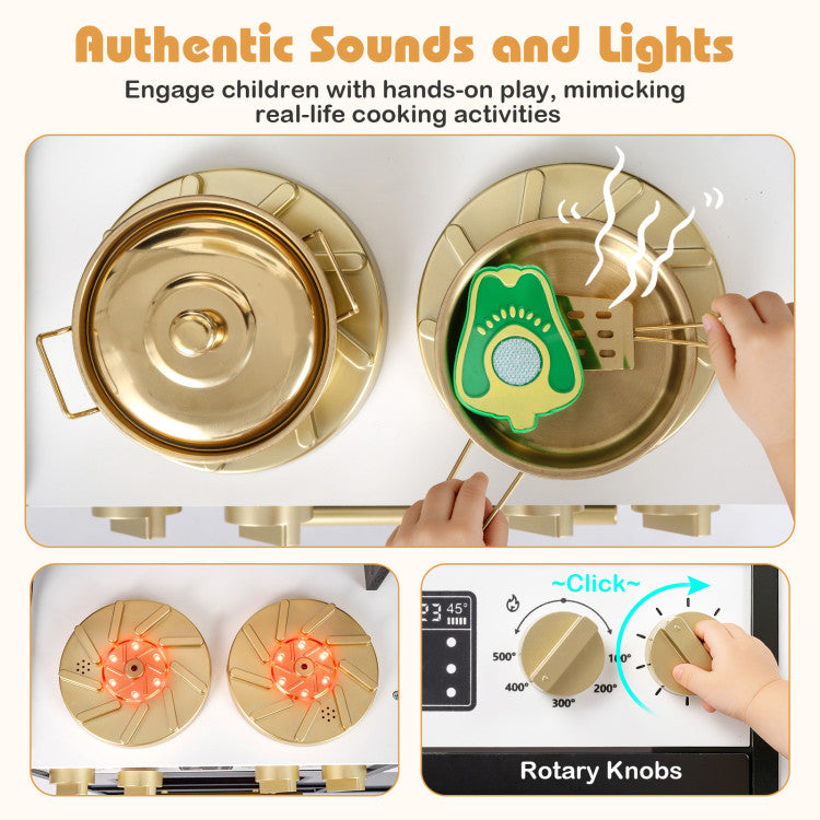 Kids Kitchen Playset with Lights & Sounds SproutHands™