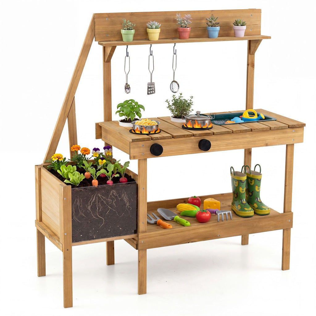 Kinder Matschküche mit Pflanzkasten SproutHands™