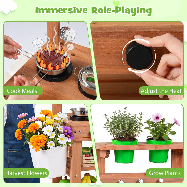 Kids Mud Kitchen with Water Tank SproutHands™