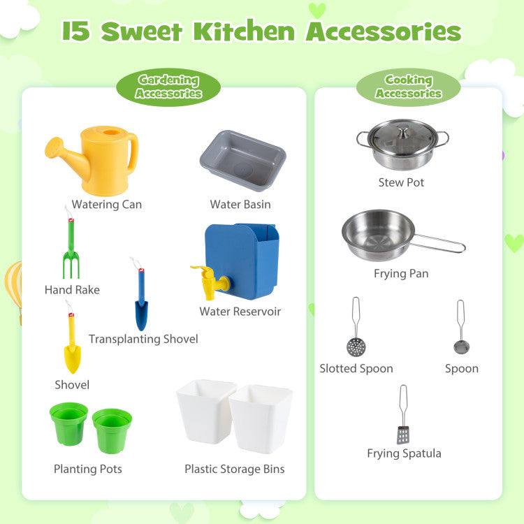 Kids Mud Kitchen with Water Tank SproutHands™