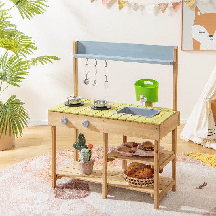 Kinder Outdoor-Spielküche aus Holz SproutHands™