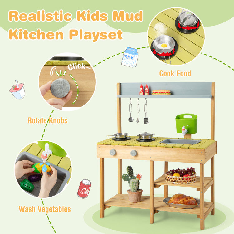 Kinder Outdoor-Spielküche aus Holz SproutHands™