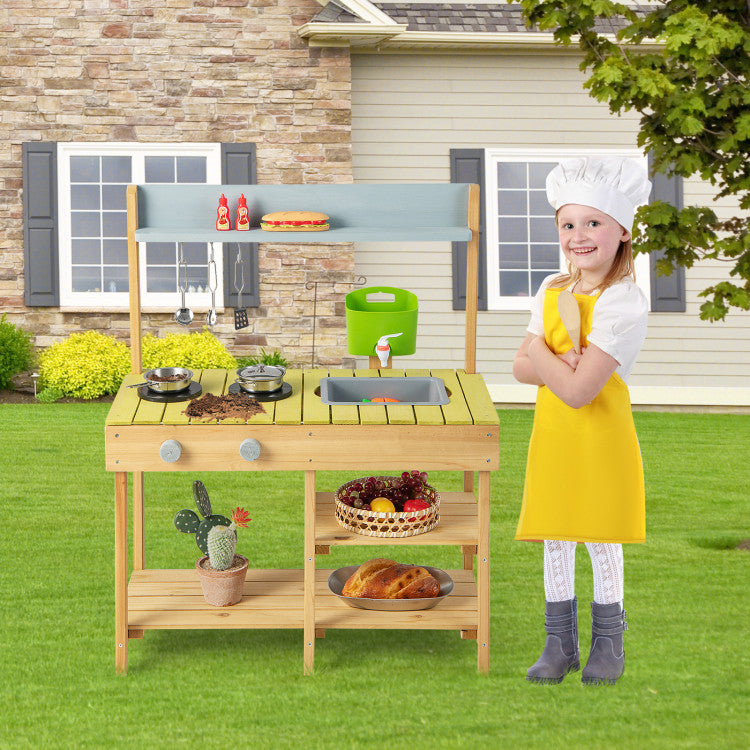 Kinder Outdoor-Spielküche aus Holz SproutHands™