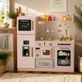 Kids Play Kitchen with Microwave & Ice Maker