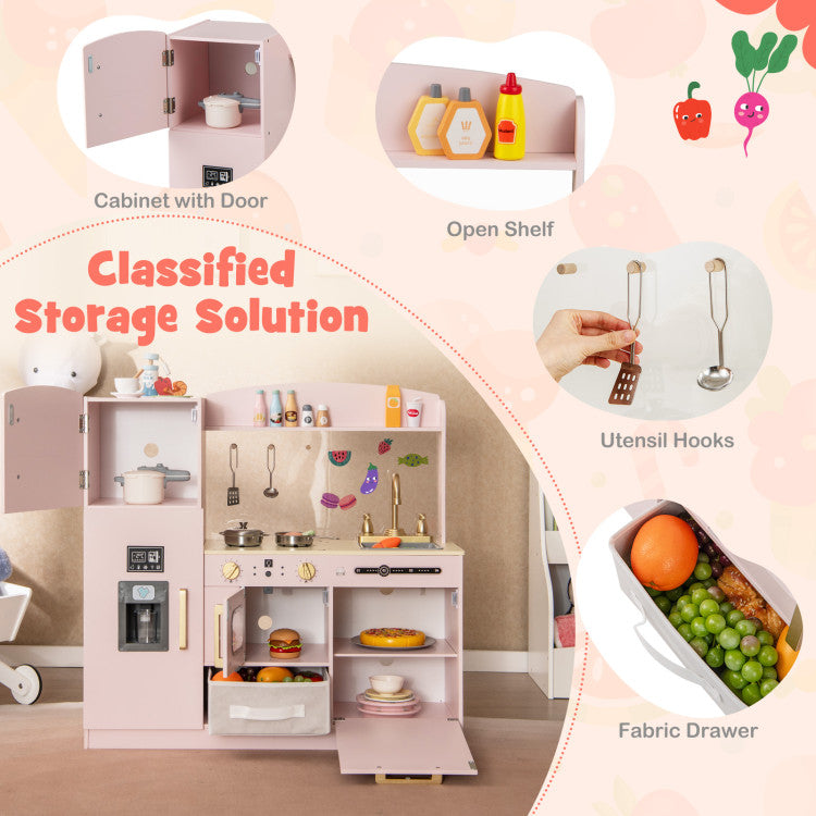 Kids Play Kitchen with Microwave & Ice Maker SproutHands™