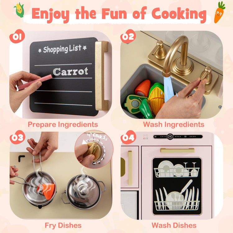 Kids Play Kitchen with Microwave & Ice Maker SproutHands™