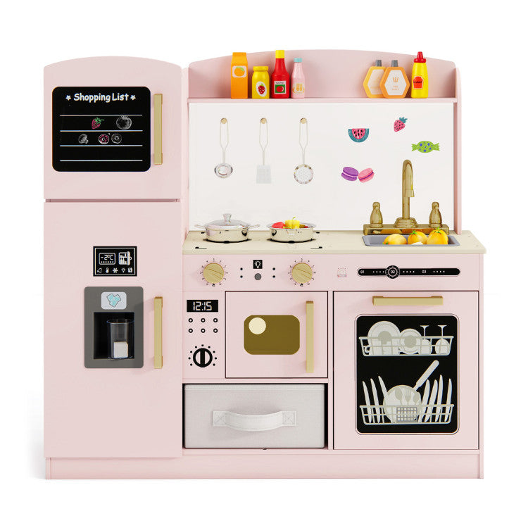 Kids Play Kitchen with Microwave & Ice Maker SproutHands™