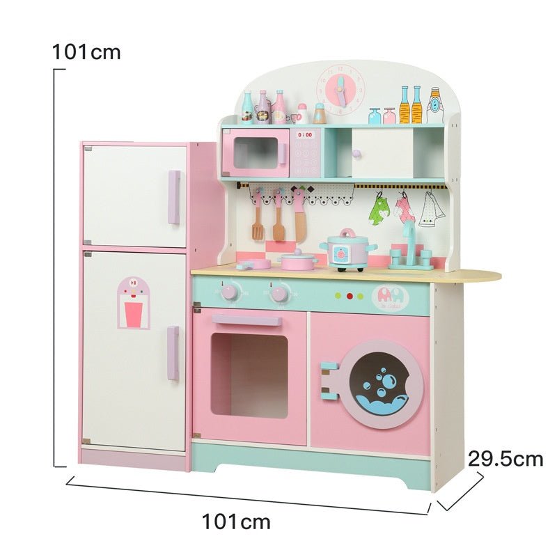 Kids Play Kitchen Set with Fridge SproutHands™