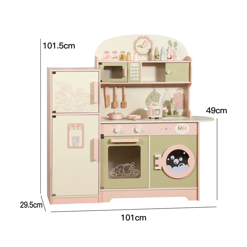 Kids Play Kitchen Set with Fridge SproutHands™