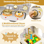 Kids Play Kitchen Toy Set with Light & Sound SproutHands™