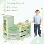 Kids Wooden Grocery Store Play Set with Cashier SproutHands™