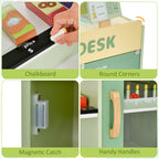 Kids Wooden Grocery Store Play Set with Cashier SproutHands™