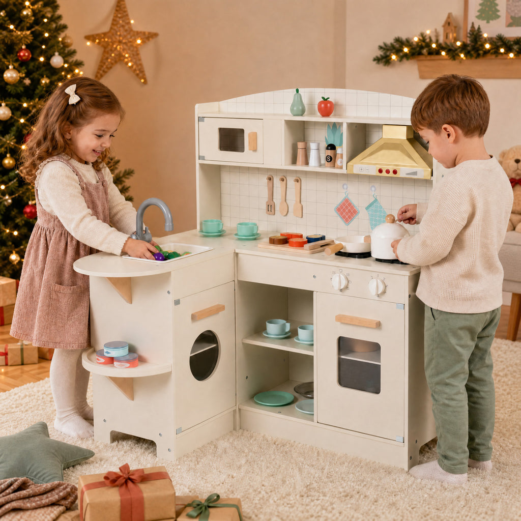 Eck-Spielküche in L-Form mit Lichtern und Geräuschen SproutHands™