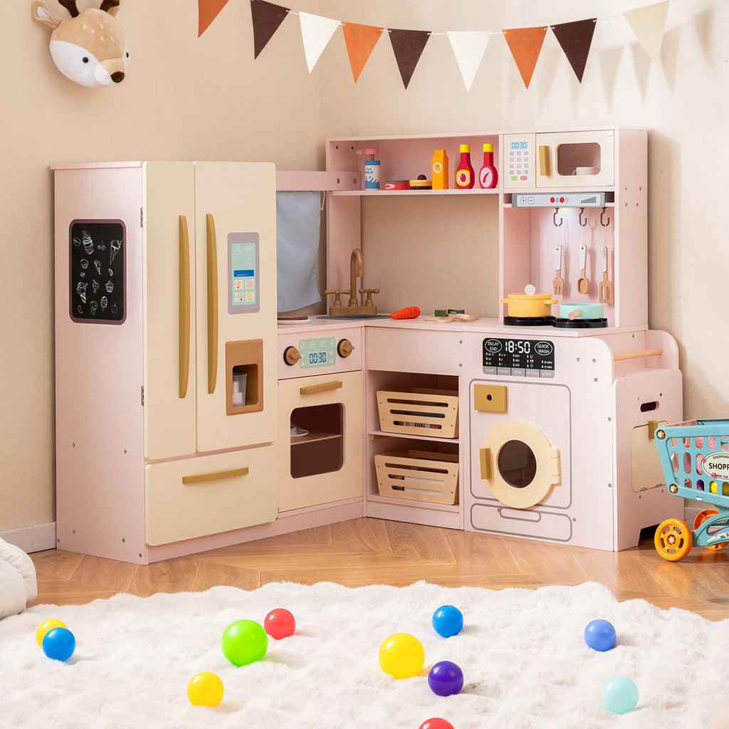 Großer Kühlschrank Eck-Holzspielküche SproutHands™