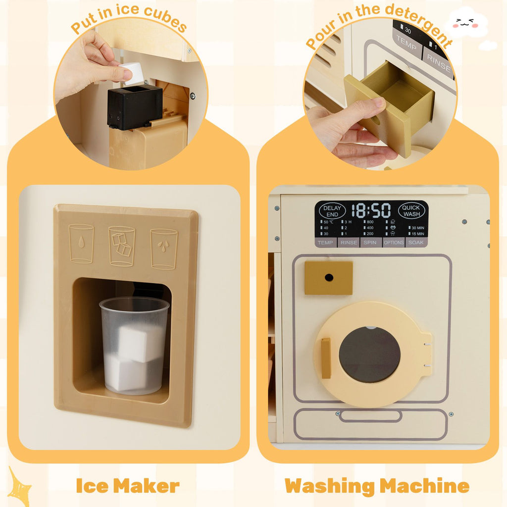 Großer Kühlschrank Eck-Holzspielküche SproutHands™