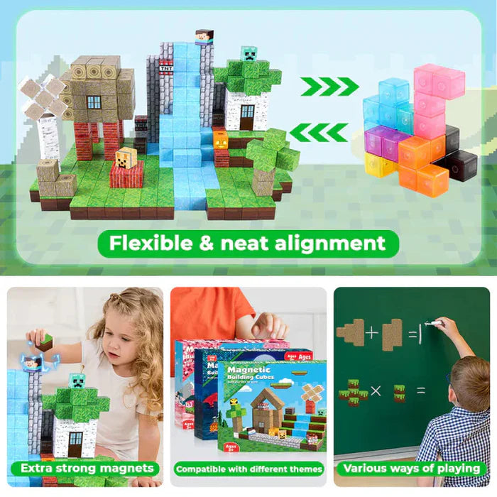 Montessori Magnetische Minecraft Blöcke für Kinder