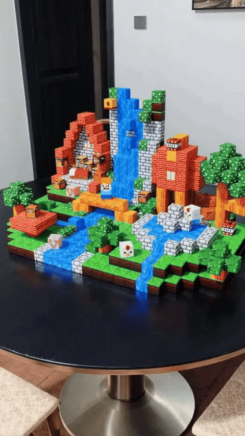 Magnetisches Minecraft Bausteine-Set