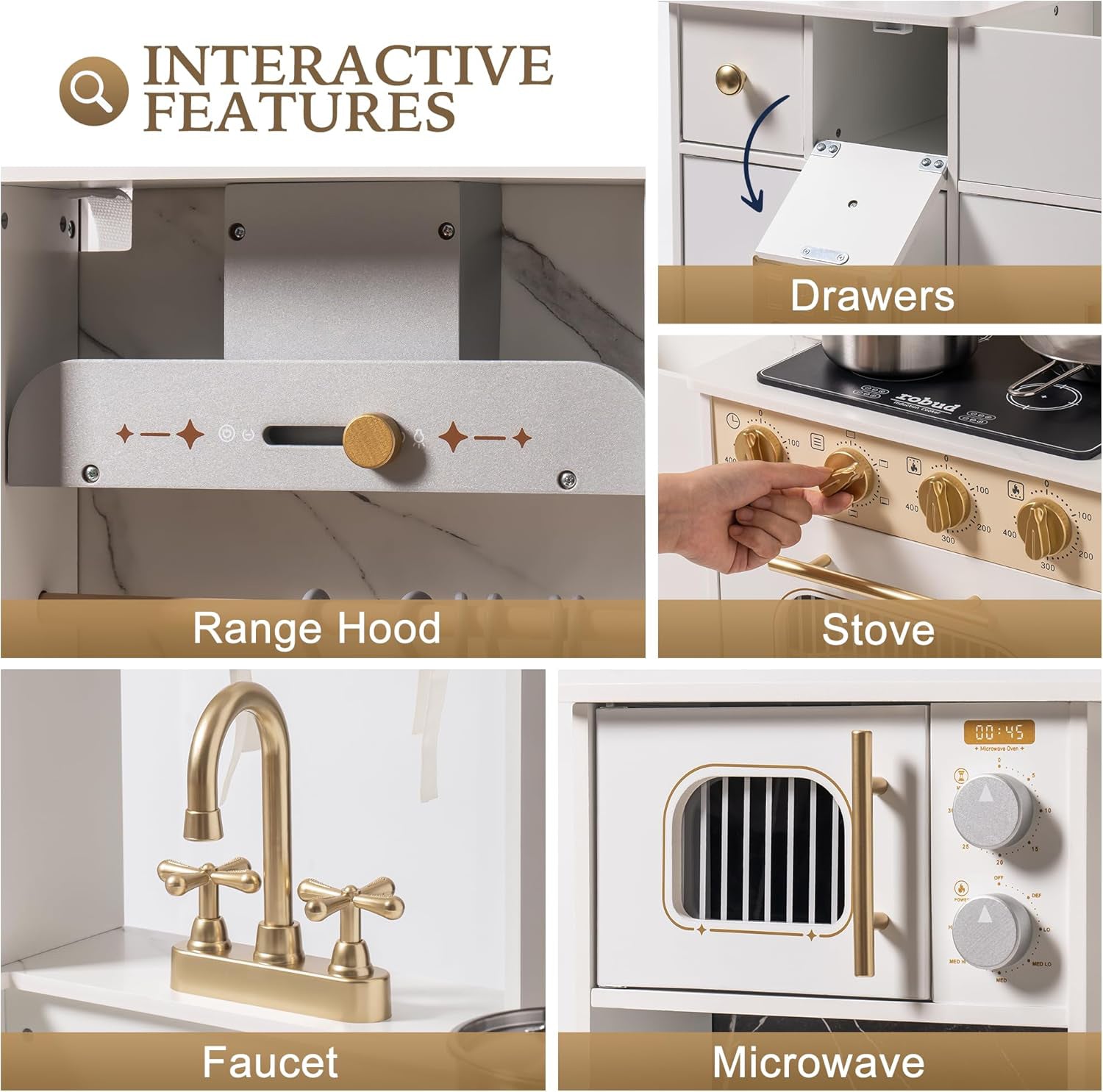 Modern Play Kitchen for Kids SproutHands™