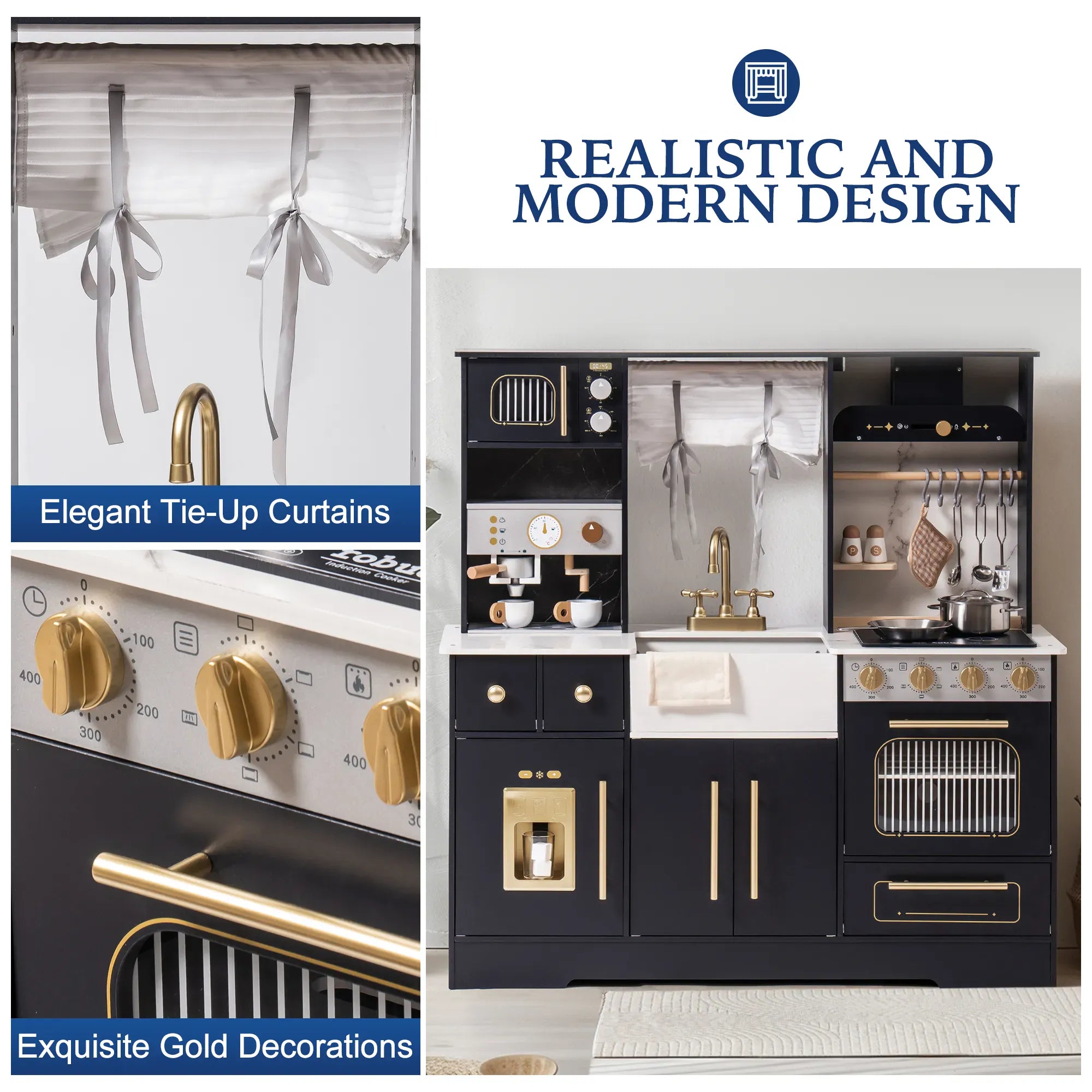 Modern Play Kitchen for Kids SproutHands™