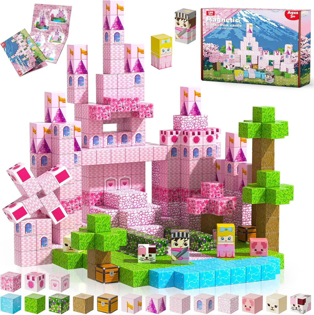 Minecraft Magnetische Bausteine für Kinder