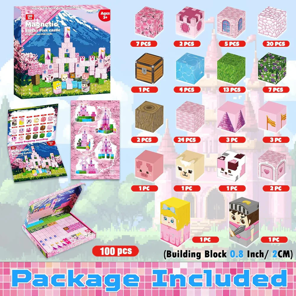 Minecraft Magnetische Bausteine für Kinder