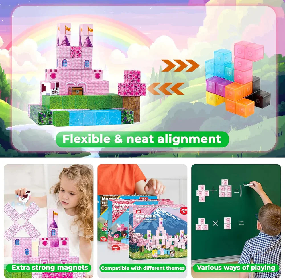 Minecraft Magnetische Bausteine für Kinder