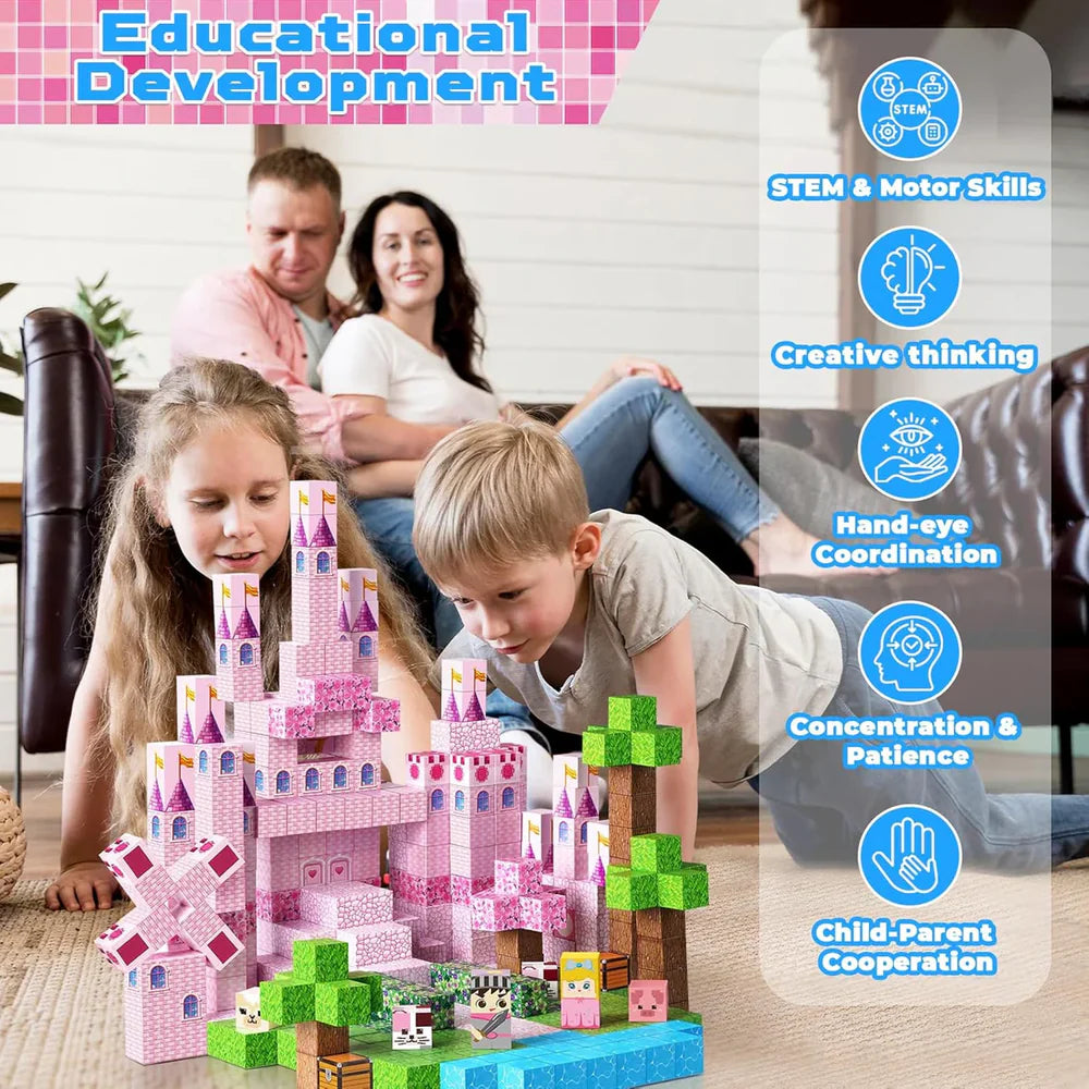 Minecraft Magnetische Bausteine für Kinder