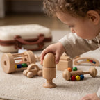 Jouet d'Éveil Sensoriel en Bois Naturel Montessori SproutHands™