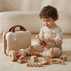 Jouet d'Éveil Sensoriel en Bois Naturel Montessori SproutHands™
